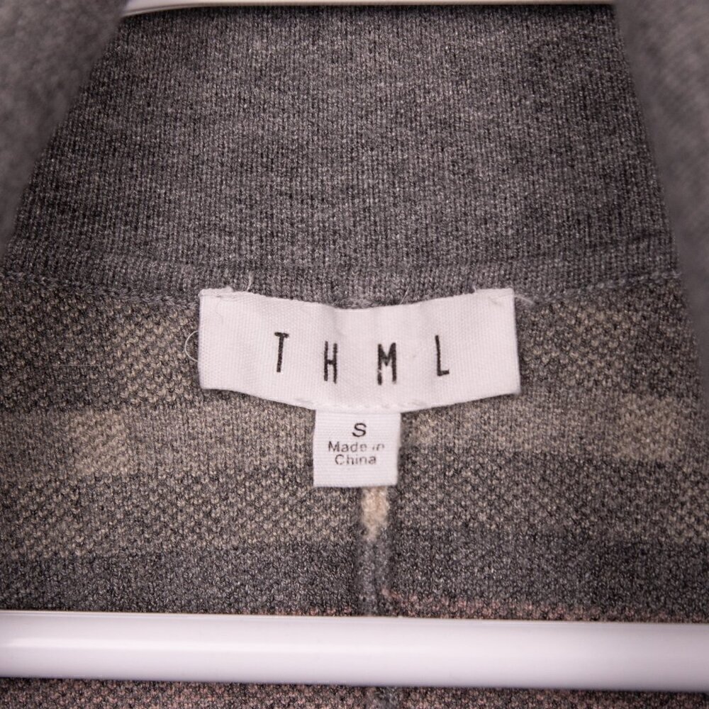 THML grey short sleeve open cardigan-S - Picture 4 of 5